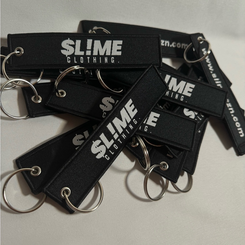 Slime Clothing Keychains in Black and Pink - Picture 2 of 4